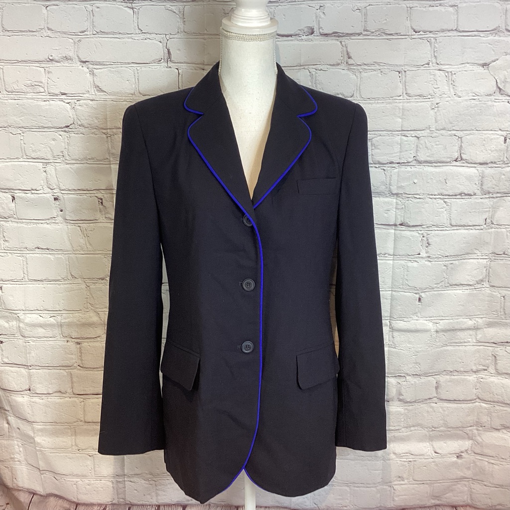 Brooks Brothers 100% Wool Vintage Blazer Black Sz 10